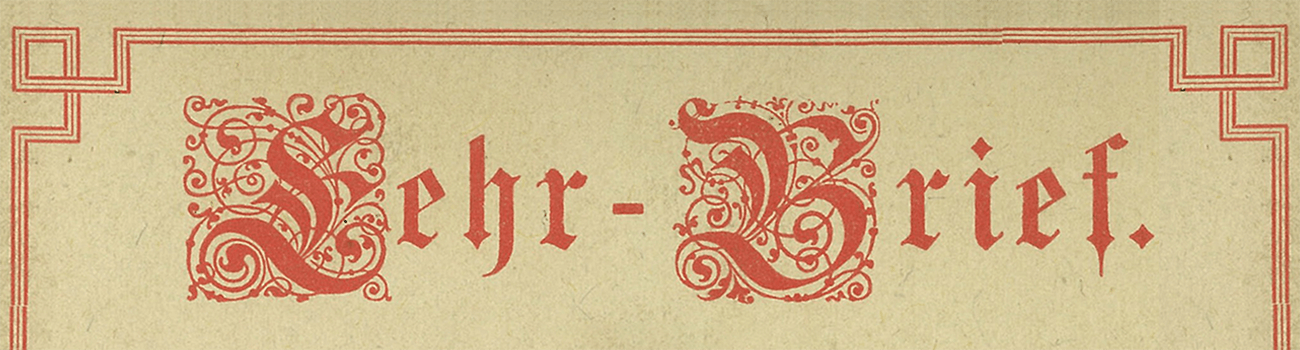 Banner Historie Lehrbrief Willy Wiessner